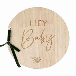 Ginger Ray Botanische Babydouche Houten Hey Gastenboek Hout