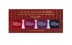 Nails.INC Leave Them On Red Nail Polish Set