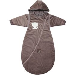 BabyCalin Babyslaapzak, velours, 6-24 maanden, taupe