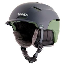 SINNER Beartooth-Matte Moss Green/Grey-M (55-58) Casque Mixte, Multicolore, M