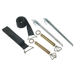 Bo-Camp - Kit bande de tempête - Universel - Clips - 2 pcs de 3,5 mètres, Black