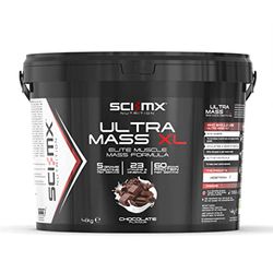 SCI-MX Ultra Mass XL - 4kg - High Calorie Muscle Mass Protein Powder - Chocolate - Muscle Growth & Weight Gain • 60g Protein + 1088 Calories per Serving + 5g Creatine