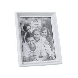 DRW Set van 2 houten fotolijsten voor foto, 10 x 15 cm, wit, 10 x 15 cm