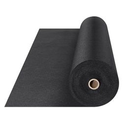 VEVOR Niet-geweven geotextielstof onder grind, 6 x 50 ft 8 oz oprit stof landschapsstof, Heavy Duty onkruidbarrièrestof, bodembedekker onkruidbestrijdingsstof, Franse afvoerafvoerstof, zwart