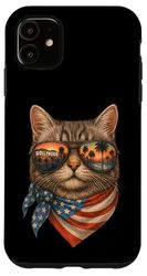 Chat Cool Los Angeles Style Rétro USA Coque pour iPhone 11