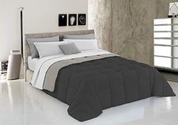 Colcha de inverno elegant, cinzento claro/cinzento escuro, 1 lugar, 220 x 260 x 3 cm