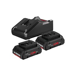 Bosch Professional 1600A01BA4 - Paquete de 2 baterías inalámbricas ProCORE18V 4Ah + GAL 18V-40