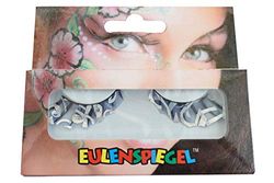 Eulenspiegel 000847 Kunstwimpers, Spider zilver, lang, 1 ml speciale wimperlijm, handleiding voor carnaval, themafeest