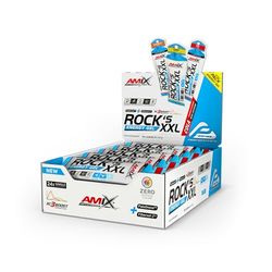 Amix™ Rock‘s Energy Gel XXL – Gel Energético con Carbohidratos, Minerales y Vitamina C – Con Cafeina - Fuente Rápida de Energía para Deportista - Sabor Cola – 24 x 65 g