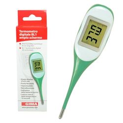 GiMa 25553. Termometer digital BL1 stor skärm, behållare