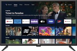 Polaroid led-tv Android TV 32 inch (80 cm), HD 1366 x 768, wifi, bluetooth, 3 HDMI, 2 USB, zwart