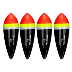 THKFISH Galleggianti da Pesca Trota Slip Bobbers Balsa per Acqua Dolce Salata - 4 Pezzi 10g 30g 50g