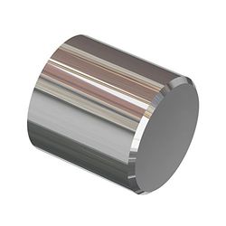 Flair Deco 11012031–0212 Embouts Capuchon pour tringles 20 mm de diamètre, Chrome en métal, Lot de 2