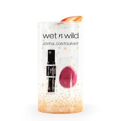 Wet n Wild Joyful Contour Kit, Set de Barras de Contorno de Doble Punta con Esponja, Iluminador y Barra de Contorno, Fácil de Difuminar para un Look Definido y Esculpido, Set de Regalo