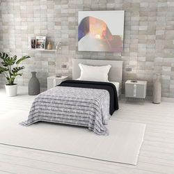 Italienska sängkläder sommar täcke fantasi, mikrofiber, enkel 170 x 270 cm, jeans ränder