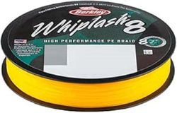 Berkley Whiplash8, vislijn, Superline, Roofvis, Snoek, Baars, Snoekbaars, Forel, Unisex, Geel, 0.2mm, 27.7kg, 61lb, 330yd