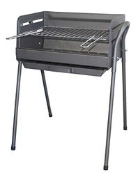 Imex El Zorro 71762 Grill met gegalvaniseerde grill, zwart, 49 x 48 x 73 cm