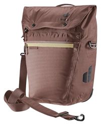 deuter Mainhattan 17+10 waterdichte tas voor achterwiel, raisin-desert, 17+10 L, Minimalistisch