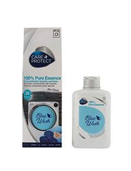 CARE + PROTECT Blue Wash, essência 100% pura, fragrância de lavandaria para máquinas de lavar roupa, essência concentrada para roupa e roupa, fórmula ativa de longa duração, até 5 semanas, 20 ciclos,
