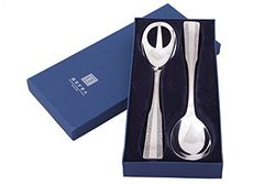 Hefra 2-pack salatset – lök och gaffel ostoxide, mässing, silver, 23 x 9 x 5 cm