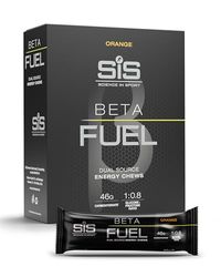 Science in Sport Beta Fuel Dual Source Energy Chews, Energy Bars, Orange Flavour, 46g of Carbs, 60g Bar (6 Pack)