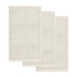 Möve Superwuschel Guest Towel 30 x 50 cm 100% Cotton Natural Set of 3