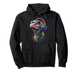 Lizard Reptiles Komodo Banded Dragon Water Monitor Lizard Pullover Hoodie