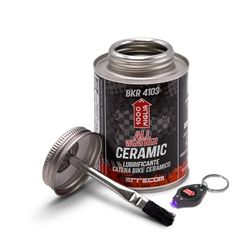 1000 Miglia BKR 4103 ALL WEATHER CERAMICO Lubrificante Catena Bici per ogni Condizione del tracciato - 240 ml, formula fluorescente profumata, Barattolo All-In-One con Pennello incluso