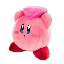 Club Mocchi Mocchi TOMY - Peluche Kirby Cœur Méga 38 cm de l'univers Nintendo. Super Douce et idéale pour Les collectionneurs Ainsi Que Les Filles et Les garçons dès 3 Ans. T12787 Multicolore