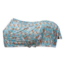 HKM Tapis et couvertures papillon pour cheval Gris clair 105