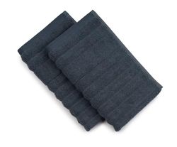 Gözze 2er Set Frottier Mailand, CO/CV (Bamboo), 70%/30%, Gästetuch,30x50cm, Anthrazit