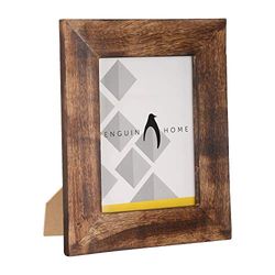 Penguin Home Photo Frame, Wood, Burnt Brown, 15 X 10 cm, 3109