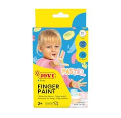 Jovi - Pintura Dedos, Estuche 6 botes, 35 mililitros, colores pastel (540P)