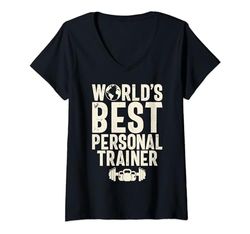 Donna Il miglior Personal Trainer al mondo Maglietta con Collo a V