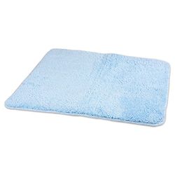 BriTools Tappeto Bagno Microfibra, Ver Portascopino, Blu, 50 x 70 x 0.4 cm