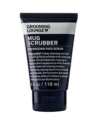 Grooming Lounge Mug Scrubber Face Scrub - Provides Safe and Gentle Exfoliation - Extracts Dug in Dirt and Oil - Uproots Ingrown Hairs - Improves Skin Softness and Appearance - Cruelty Free - 4 oz