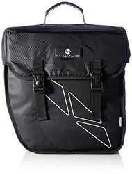 M-Wave Amsterdam Single Poche latérale, Sacoche pour Porte-Bagages Mixte, Noir, 38 x 18 x 30cm, 18 L