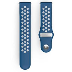 Fitbit Versa 2 / Versa (Lite) - Fascia da braccio universale traspirante per sport, colore: Blu/Taglia