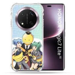 Cokitec Custodia rinforzata per Honor Magic 7 Lite 5G Manga Assassination Classroom Kuro Trio