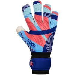 JAKO Unisex keepershandschoenen River Basic RC, Navy/SkyBlue/Coral, 6