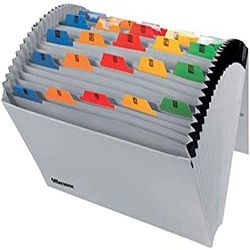 Office Depot - Raccoglitore espandibile in cartoncino grigio, 1-31 linguette