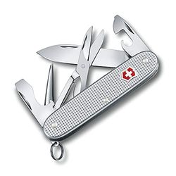 Victorinox Taschenmesser Pioneer X Alox (9 Funktionen, Klinge, Schere, Dosenöffner, Kapselheber) silber