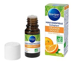 Steripan - Olio Essenziale di Arancia Dolce Bio - Puro E Naturale - Certificato Agricoltura Biologica - Benessere - 10 ml