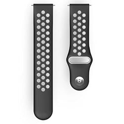 Fascia da braccio universale traspirante per Fitbit Versa 2 / Versa (Lite), colore: Nero/Taglia