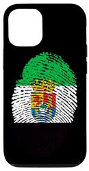 Carcasa para iPhone 15 Bandera de Extremadura Huella Digital España
