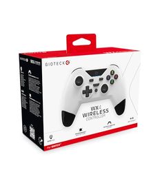 Gioteck WX4 Wireless Controller for Nintendo Switch - White with Programmable Back Buttons - Bluetooth Compatible