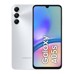 Samsung Galaxy A05s, Factory Unlocked Android Smartphone, 13MP Front Camera, Fast Charging, 64GB, Silver, 3 Year Manufacturer Extended Warranty (UK Version)