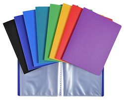 Exacompta - Réf. 88210E - 1 Protège-documents OPAK - 20 pochettes cristal lisse - 40 vues - pour format 17 x 22 cm - dimensions 18 x 23 cm - couverture en polypro semi-rigide - 8 couleurs aléatoires