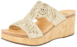 Scholl Sabaudia T-Bar, Sandali Donna, Oro, 42 EU