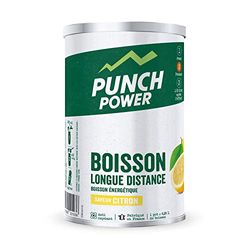 PUNCH POWER - Boisson Longue Distance - Citron - Pot 500 g - Energie Longue Durée - Glucides - BCAA - Vitamines - Electrolytes - Antioxydant - Marque Française